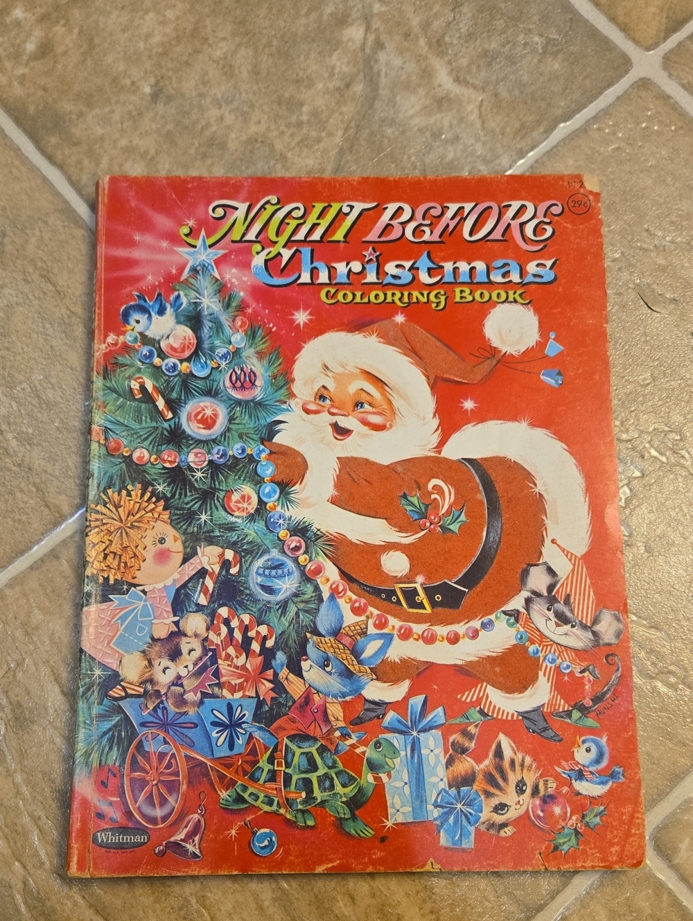 Whitman Night Before Christmas Coloring Book Vintage Christmas